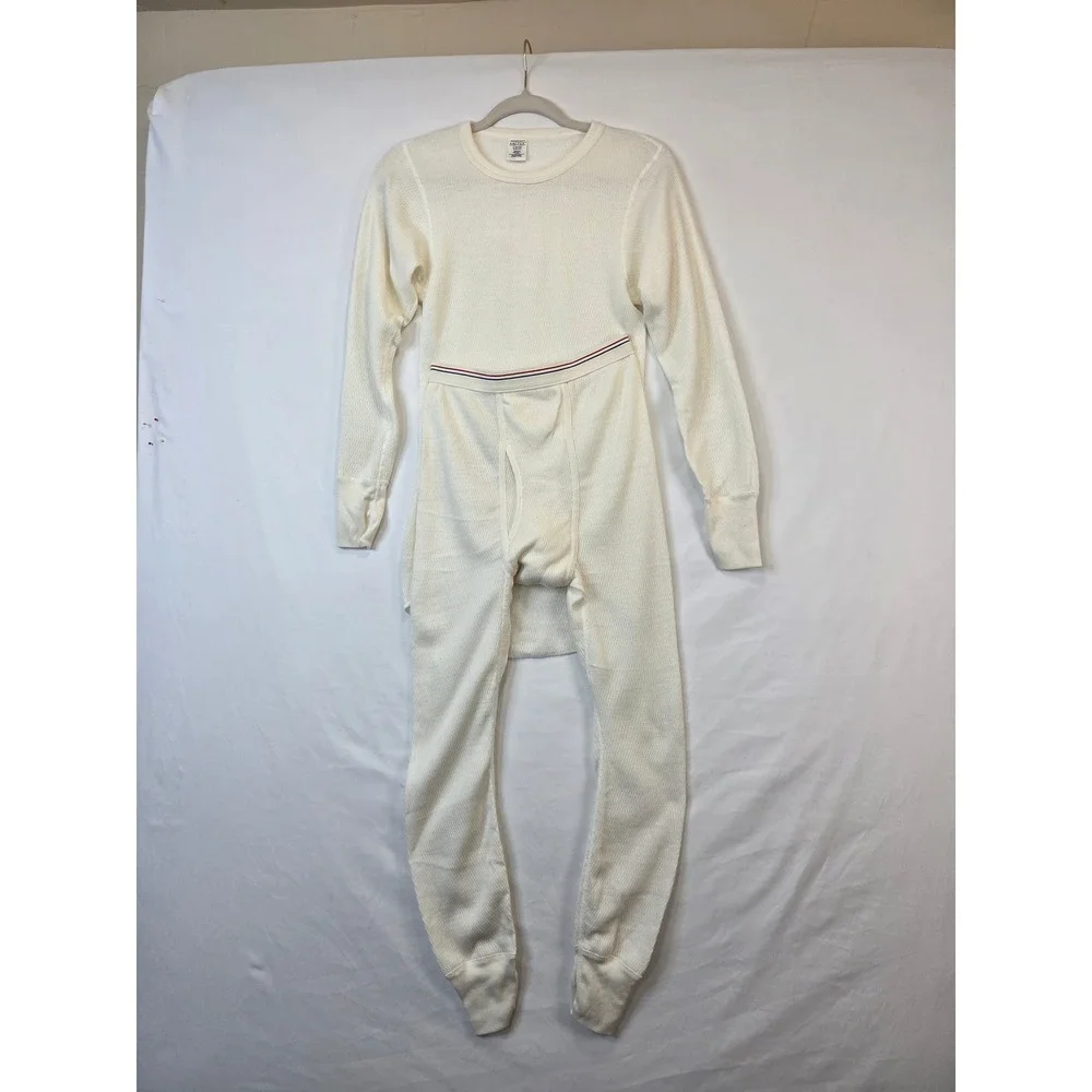Vintage Morgan Mills ARCTEX Thermal Underwear Set Small Made in USA Long Johns